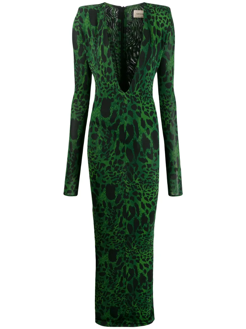 alexandre vauthier leopard dress