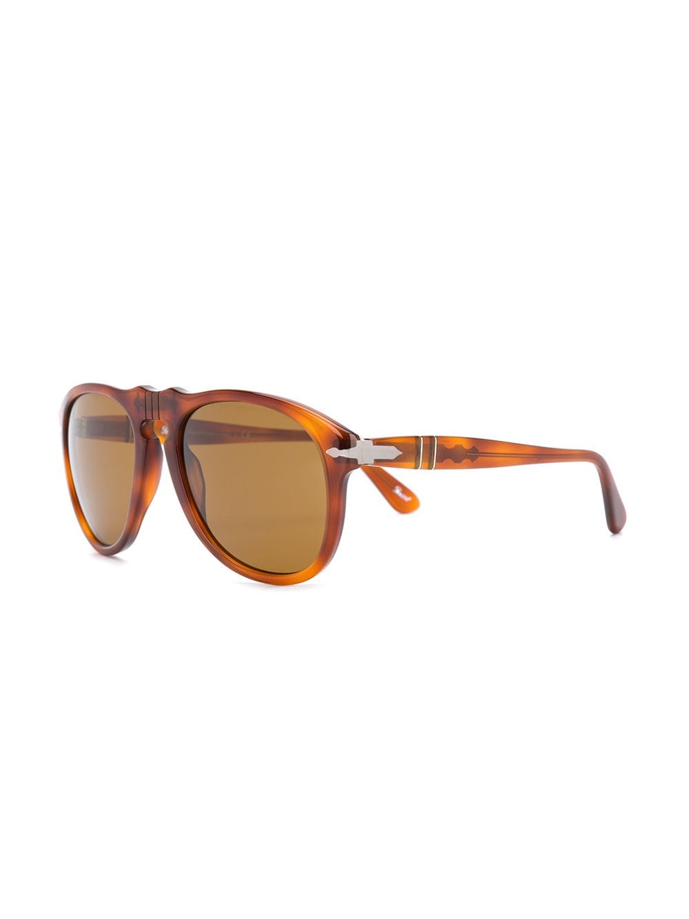 Persol Zonnebril met schildpadschild design - Bruin