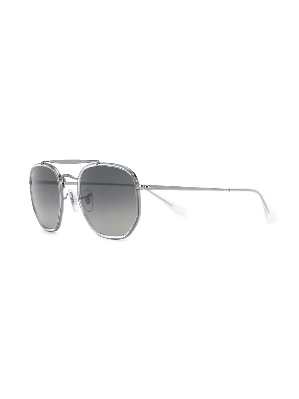 Ray-Ban Marshal II zonnebril met rond montuur - Zilver