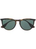 Ray-Ban tortoiseshell round frame sunglasses - Brown