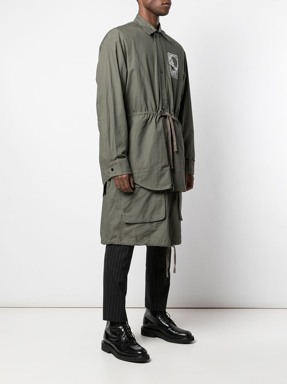 фото Komakino layered drawstring jacket