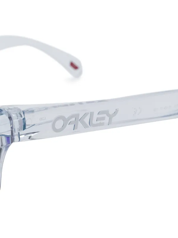 Oakley クリアフレーム サングラス | ホワイト | FARFETCH JP