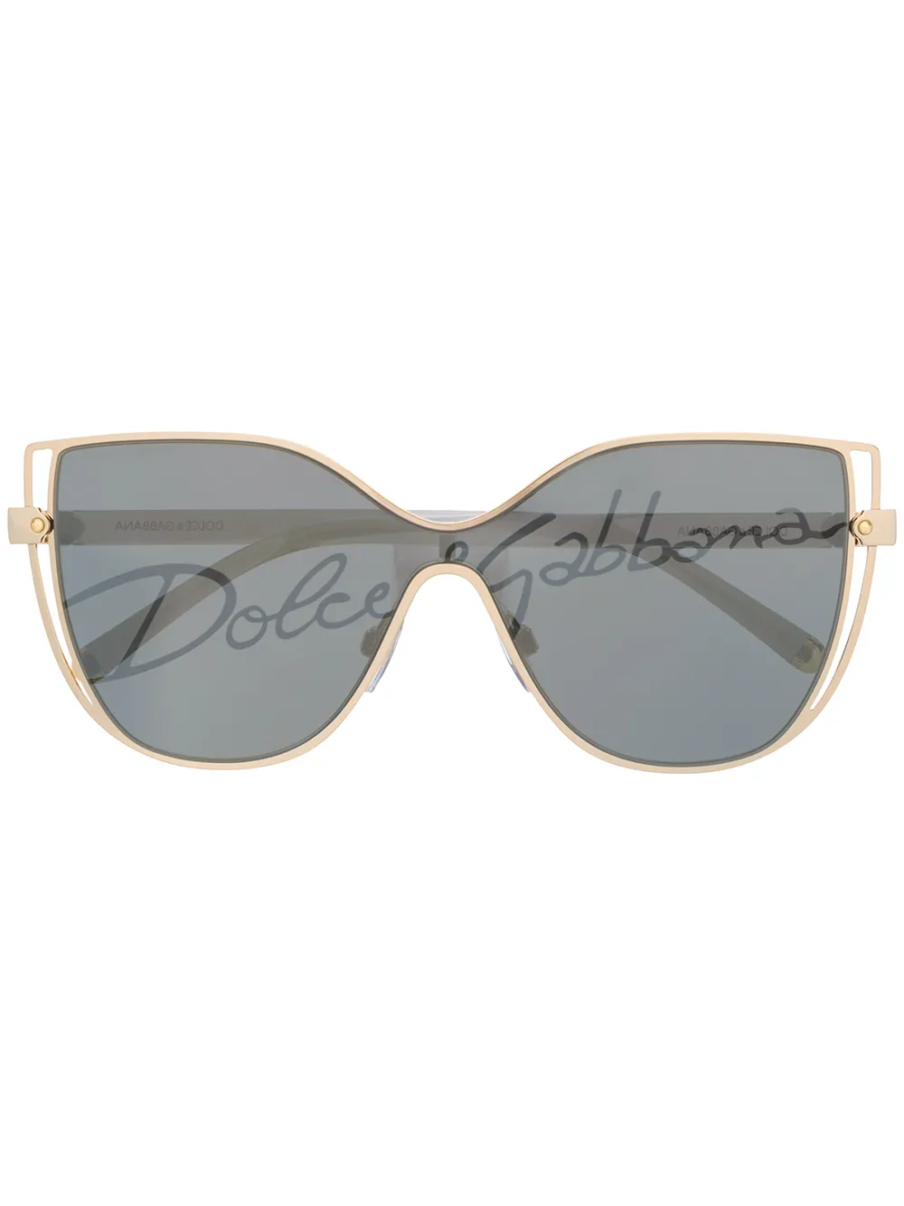 фото Dolce & gabbana eyewear солнцезащитные очки dg в оправе 'кошачий глаз'