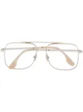 Victoria Beckham oversized pilot-frame glasses - Gold
