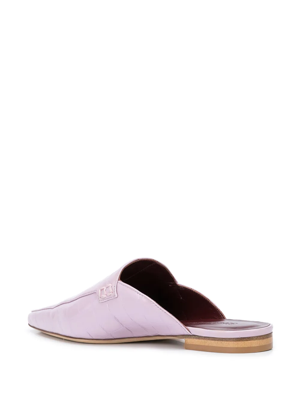  Sies Marjan Mules Mit Kroko Effekt   Rosa 