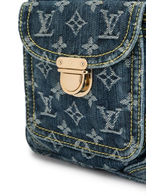 Louis Vuitton Bag Camera Blue Mini Shoulder Pochette Women's Men's Monogram  Denim M95348