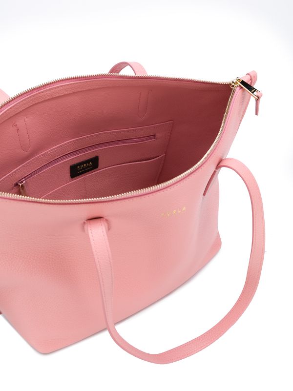 furla pink tote bag