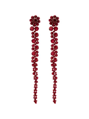 関税送料込【Simone Rocha】ビーズ ドリップ ピアス ブラック Simone Rocha リボン ピアス | ブラック | FARFETCH JP