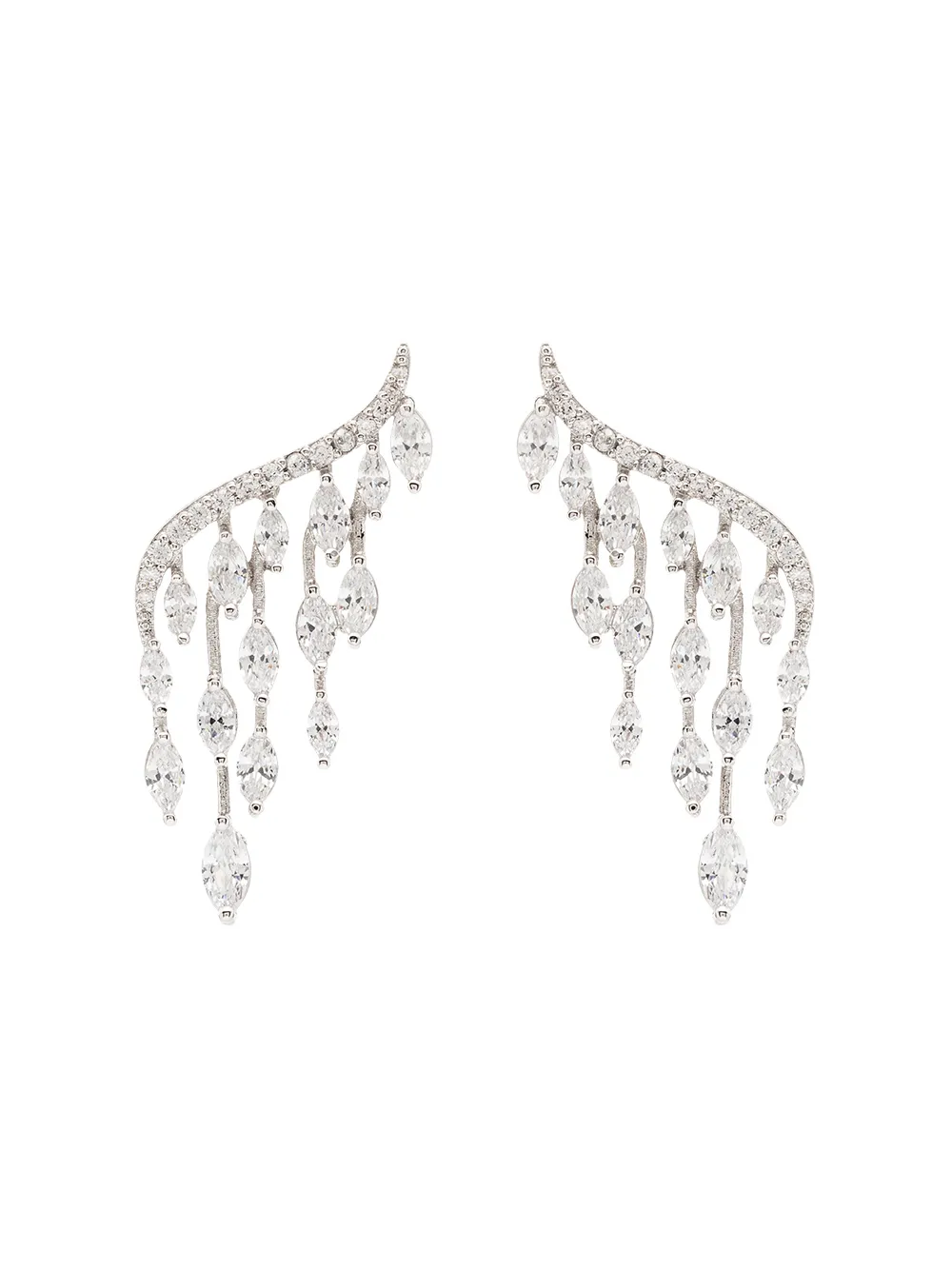 Apples & Figs декорированные серьги Marquise