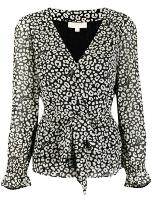 michael kors tie waist coat