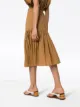 Marysia seersucker midi skirt
