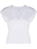 FRAME v-neck T-shirt - White