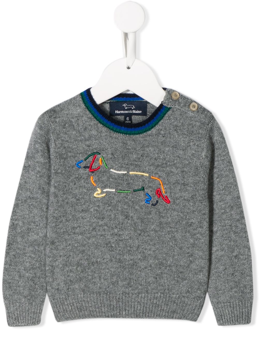 фото Harmont & Blaine Junior logo embroidered jumper