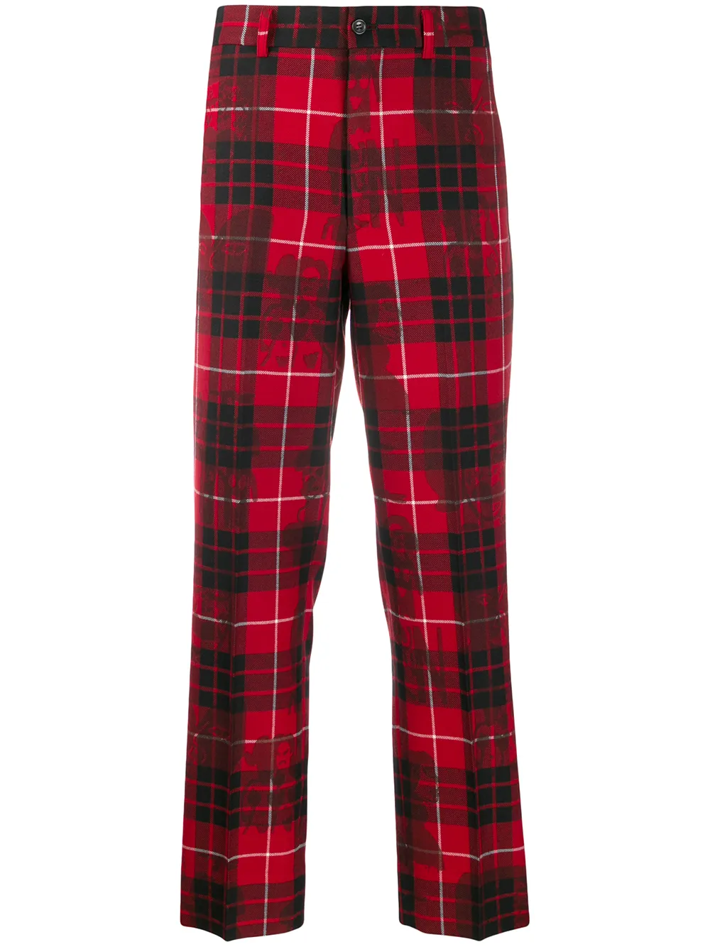 

Comme Des Garçons tartan print trousers - Red