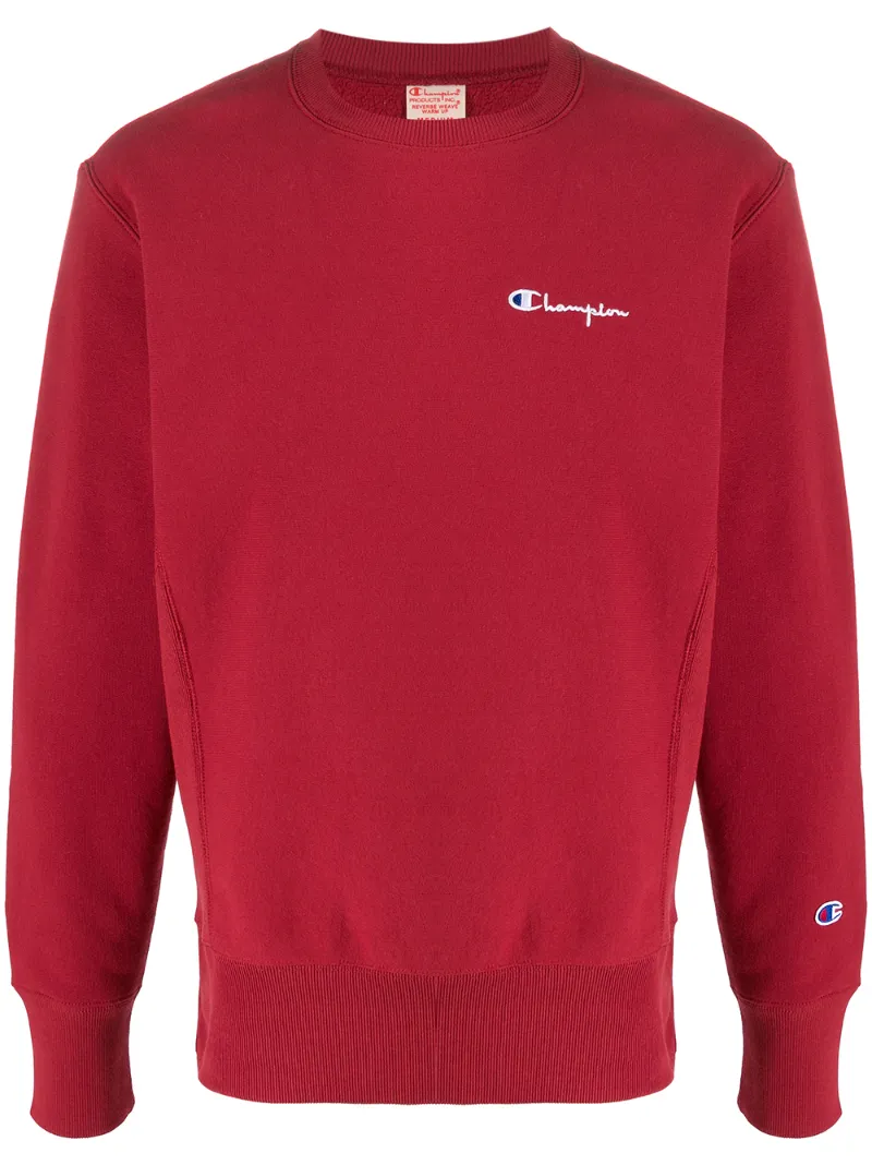 champion small script crew sweatshirt