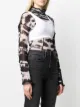 Helmut Lang صديري قصير برقبة بطبقات