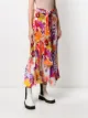 John Galliano Pre-Owned تنورة ميدي بطبعة زهور وتصميم فلير 1990