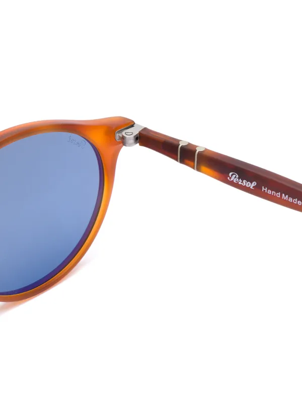 Persol ラウンドフレーム サングラス | ブラウン | FARFETCH JP