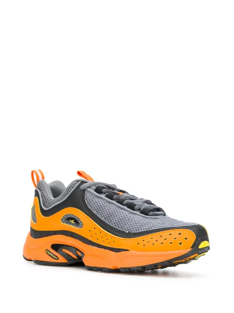 orange Reebok Daytona DMX II sneakers 