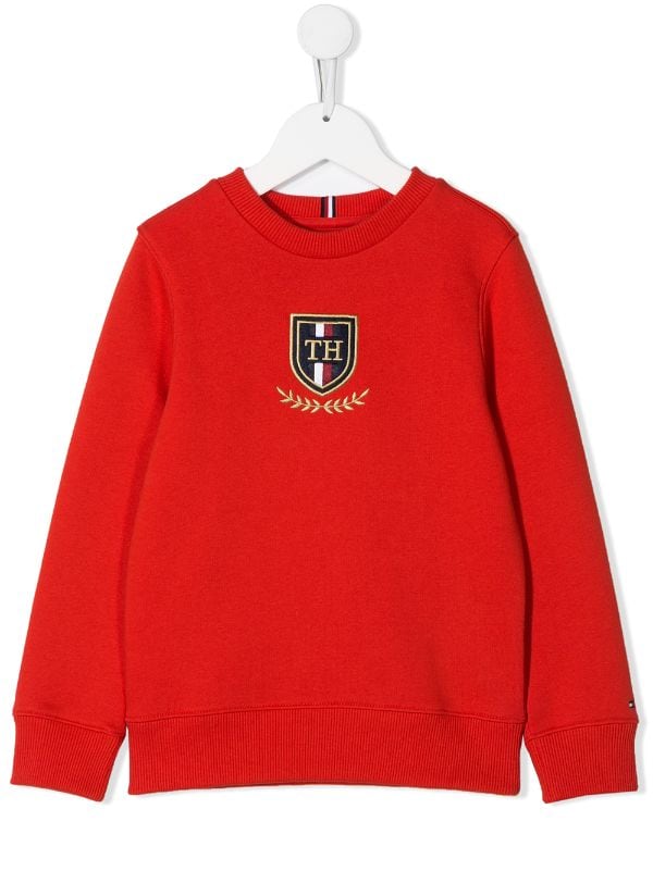 red tommy hilfiger jumper