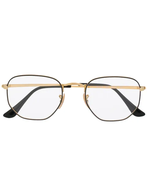 Ray-Ban two-tone hexagonal frame glasses