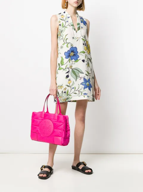 tory burch puffer tote bolsa