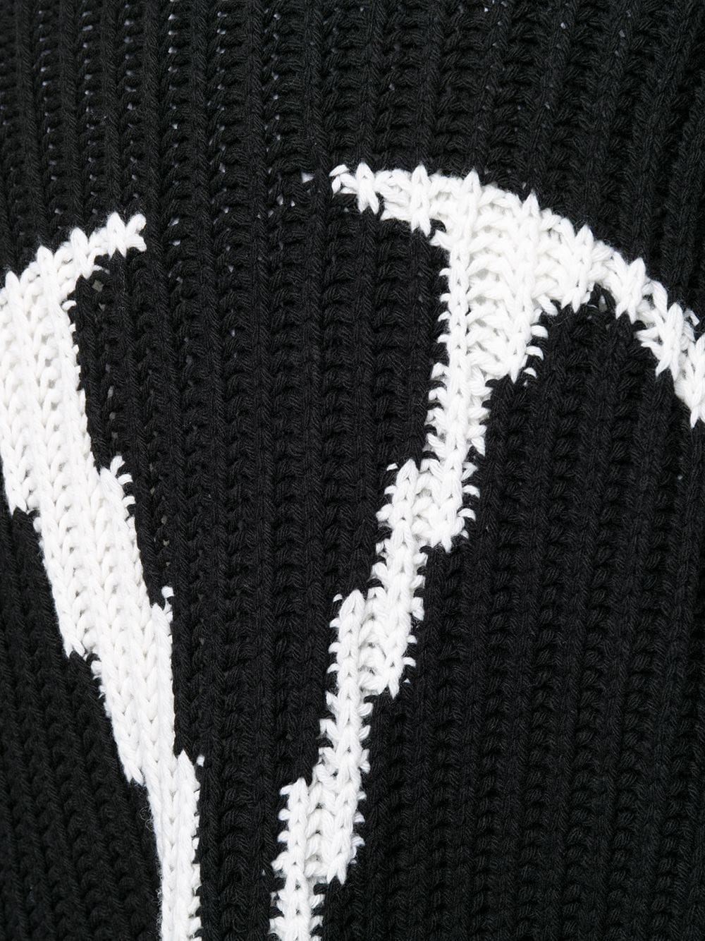 фото Valentino трикотажное пончо с логотипом vlogo