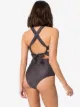 Peony September cutout polka-dot halterneck swimsuit