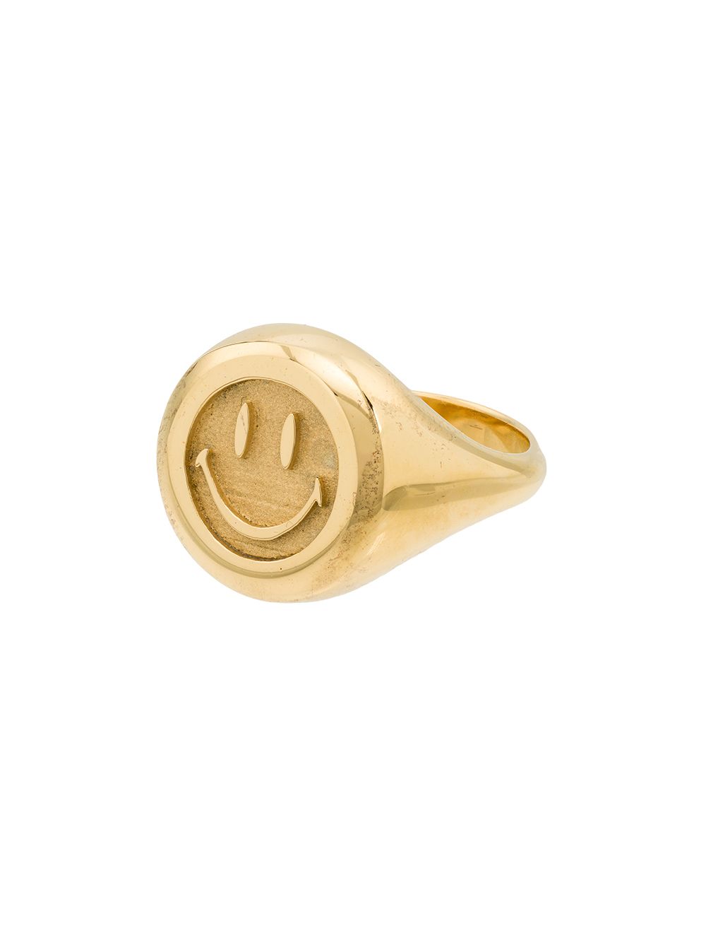 фото Hatton labs x chinatown market gold-plated smiley ring