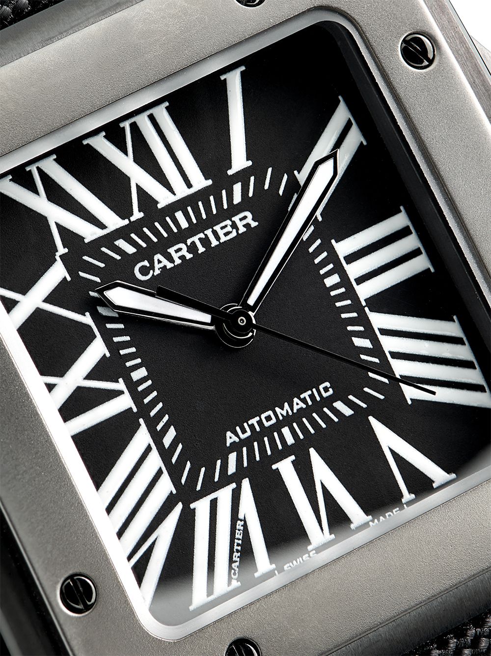 фото 777 x cartier white gold santos xl 100 watch