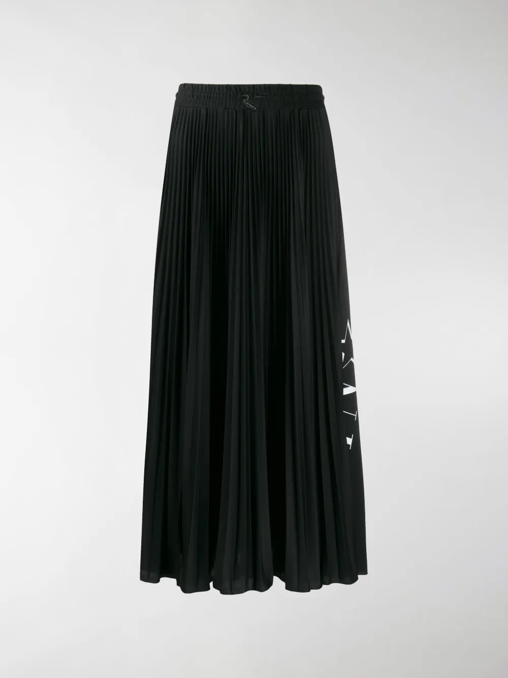 Valentino Vltn Star Pleated Skirt In Black
