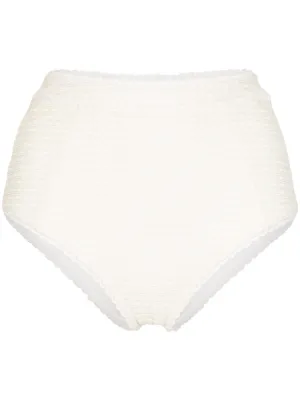 Wicker high rise bikini bottoms by Peony, available on farfetch.com for £85 Kim Kardashian Shorts SIMILAR PRODUCT