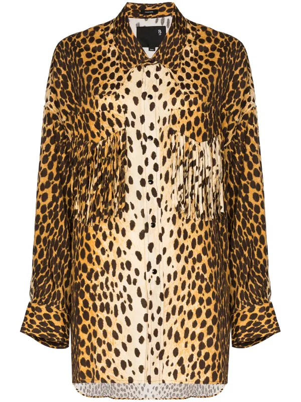 Cheetah western shirt clearance