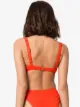 Peony Tangerine balconette bikini top