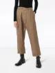 R13 crossover plaid trousers