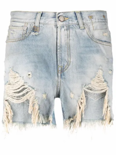 shredded slouch denim shorts | R13 