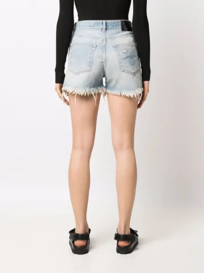 shredded slouch denim shorts | R13 