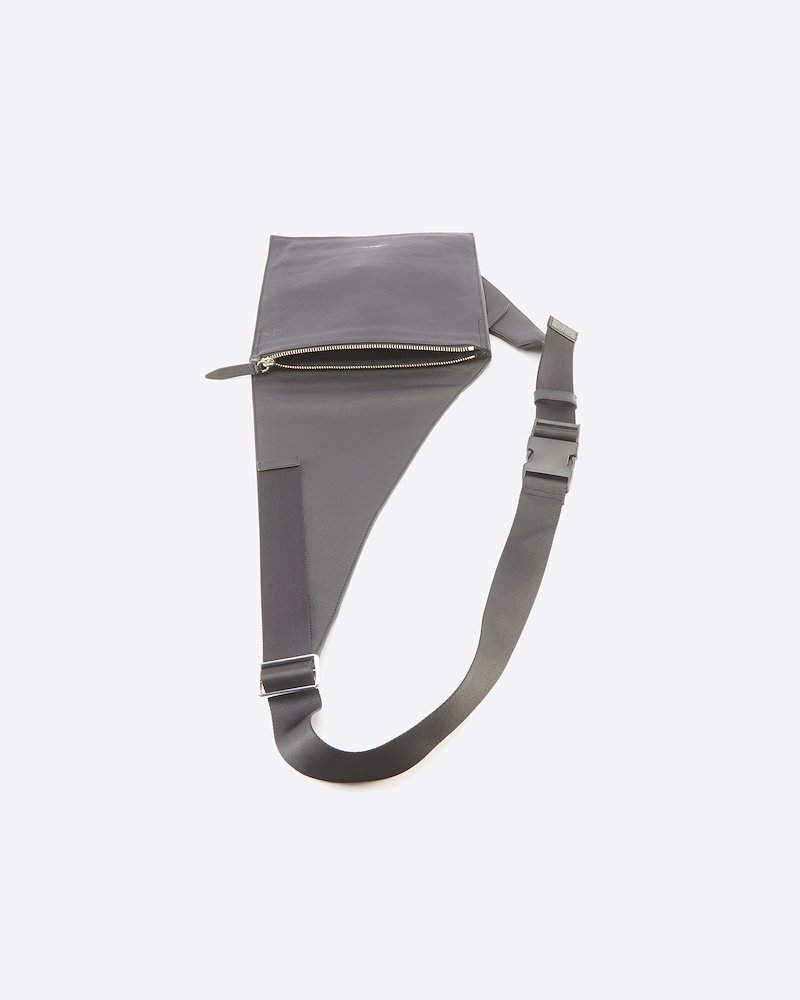 Leather Body Bag-black #0 Leather Body Bag, - 2