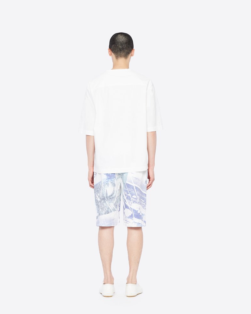 Postcard Print Drawstring Short-blue multi #0 Postcard Print Drawstring Short, - 2
