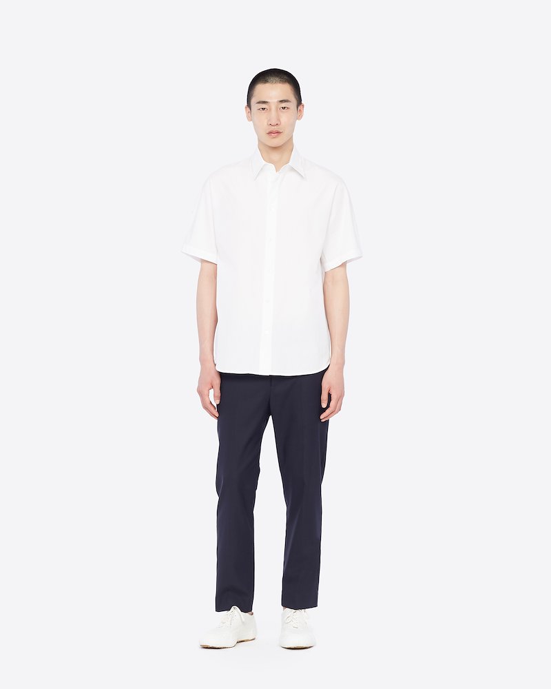 Short Sleeve Buttondown Shirt-white #0 Short Sleeve Buttondown Shirt, WHITE Natural (Veg)->Cotton Short Sleeve Buttondown Shirt from 3.1 Phillip Lim. - 0