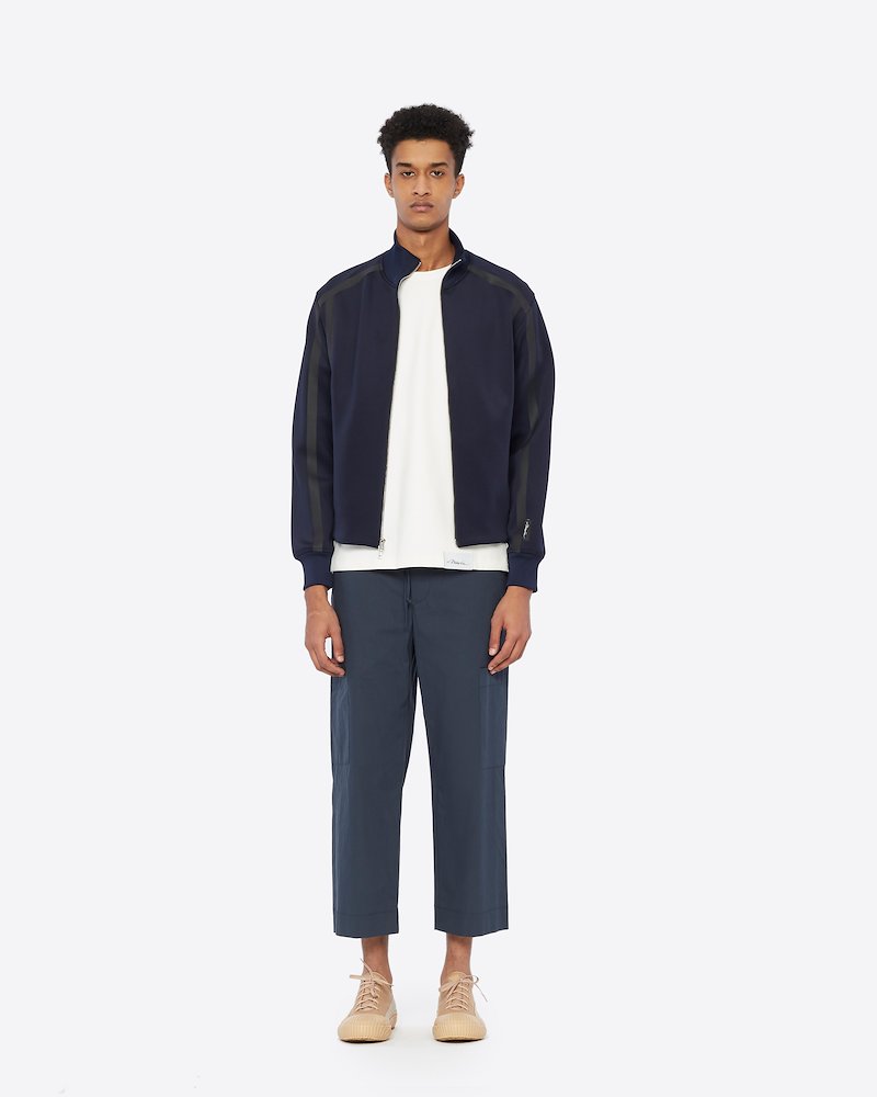 Track Jacket-blue #0 Track Jacket, Athleisure just got cooler! This track jacket from 3.1 Phillip Lim is a streetwear staple that can be perfect to transitioning into seasons. Spend your all day in supreme comfort. Featuring a funnel neck, a front zip fastening, long sleeves, ribbed cuffs, logo patch on the sleeve and contrast piping. POSITIVELY CONSCIOUS: This product is made with a certified eco-material or a recycled material that is better for the planet, so you can be confident you are choosing positively.- 0