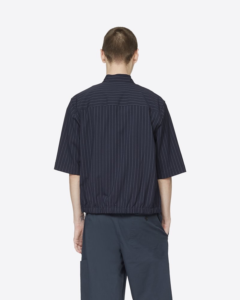 Washed Poplin Pull On Short-blue #0 Washed Poplin Pull On Short, Marine Synthetic->Spandex/Elastane Washed Poplin Pull On Short from 3.1 Phillip Lim.- 2