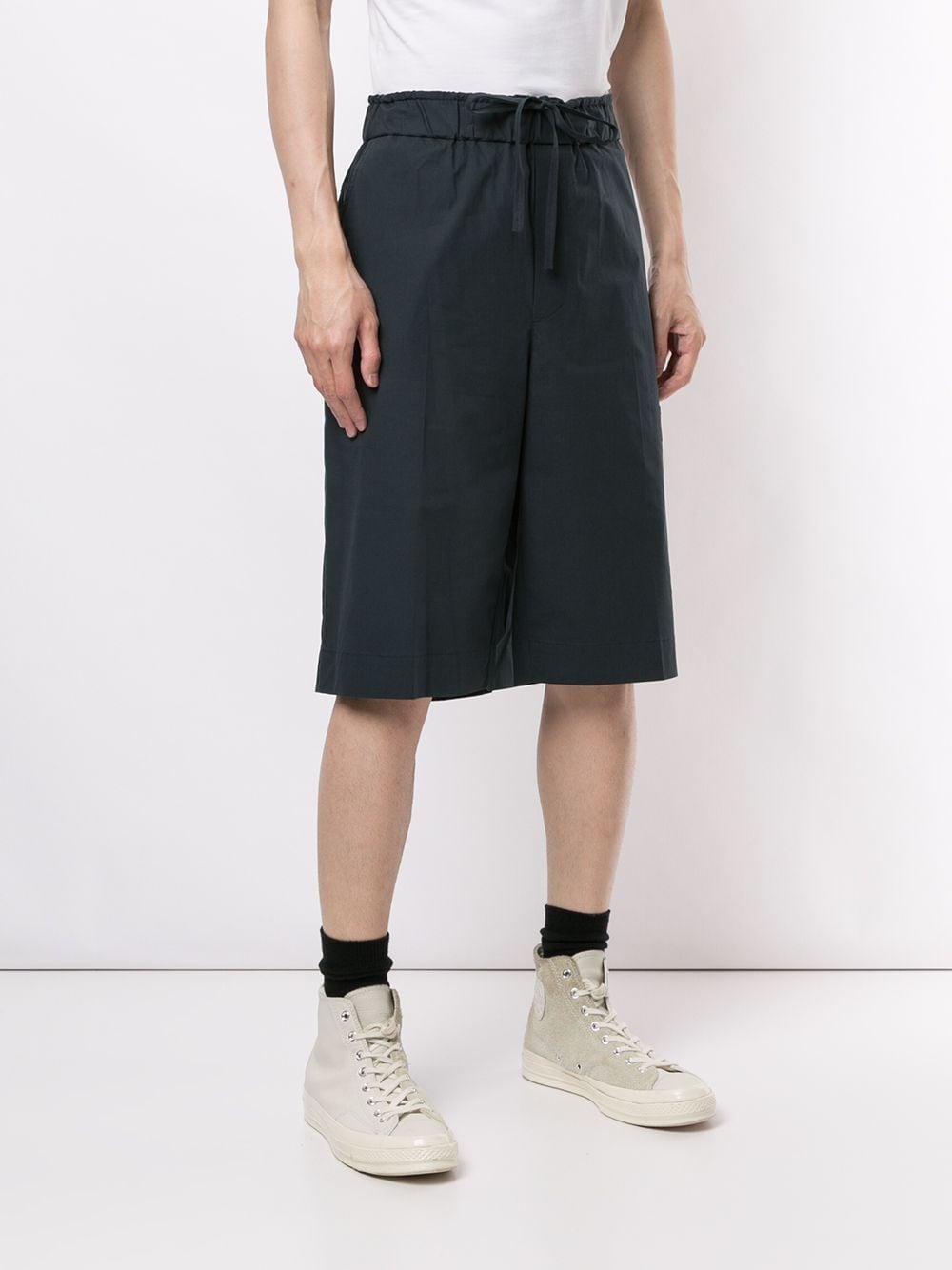 Shop 3.1 Phillip Lim / フィリップ リム Washed Poplin Pull-on Shorts In Blue