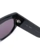 Celine Eyewear stud-embellished oversized sunglasses