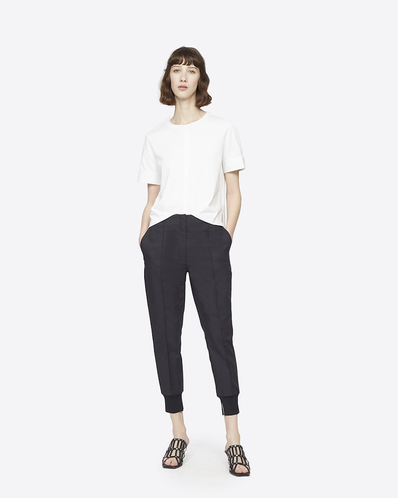 Satin Crepe Jogger-black #0 Satin Crepe Jogger, BLACK Synthetic->viscose Satin Crepe Jogger from 3.1 Phillip Lim.- 0