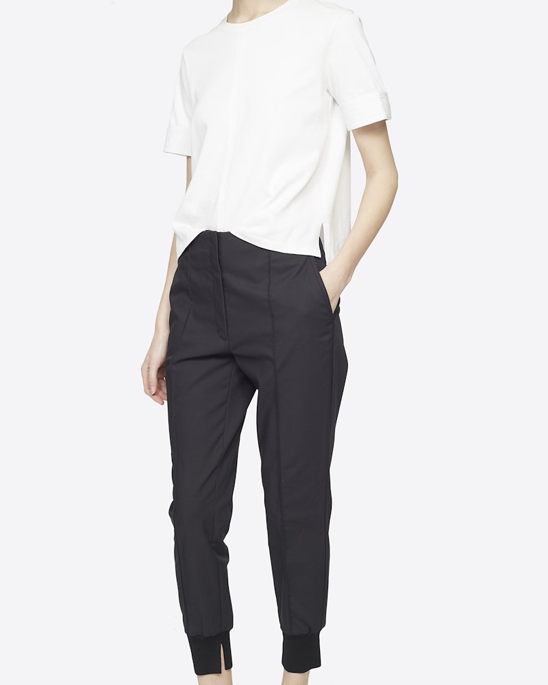 Satin Crepe Jogger-black #1 Satin Crepe Jogger, BLACK Synthetic->viscose Satin Crepe Jogger from 3.1 Phillip Lim.- 3