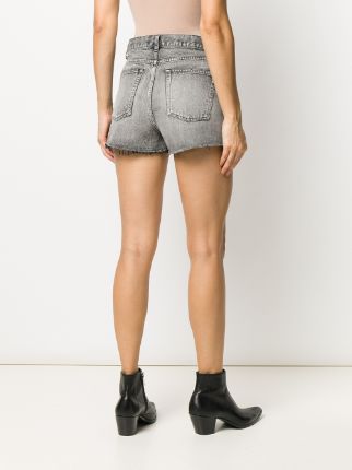 high waisted denim shorts展示图