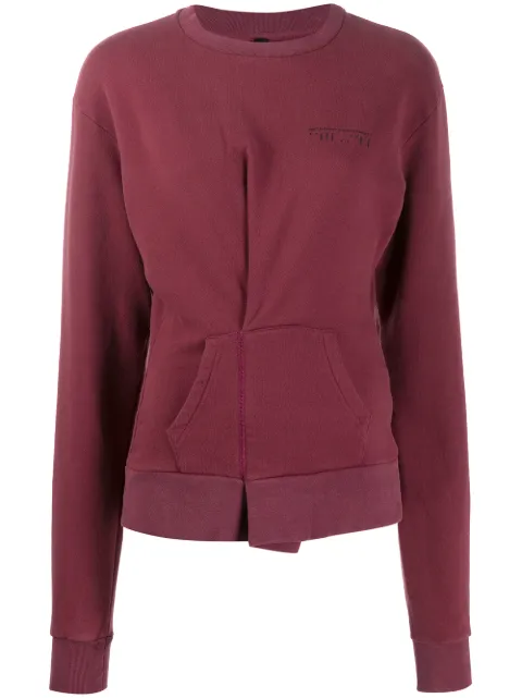 UNRAVEL PROJECT folded detail sweatshirt