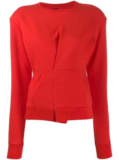 UNRAVEL PROJECT folded detail sweatshirt