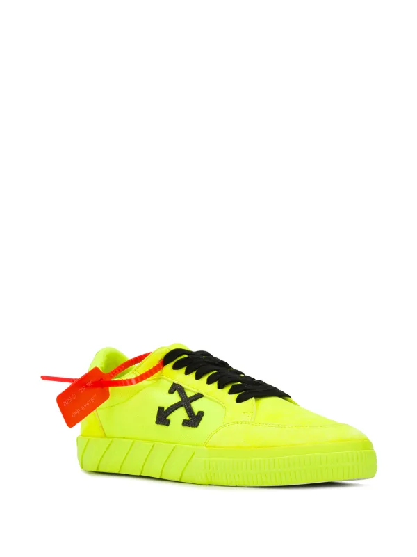 yellow vulcanized low sneakers